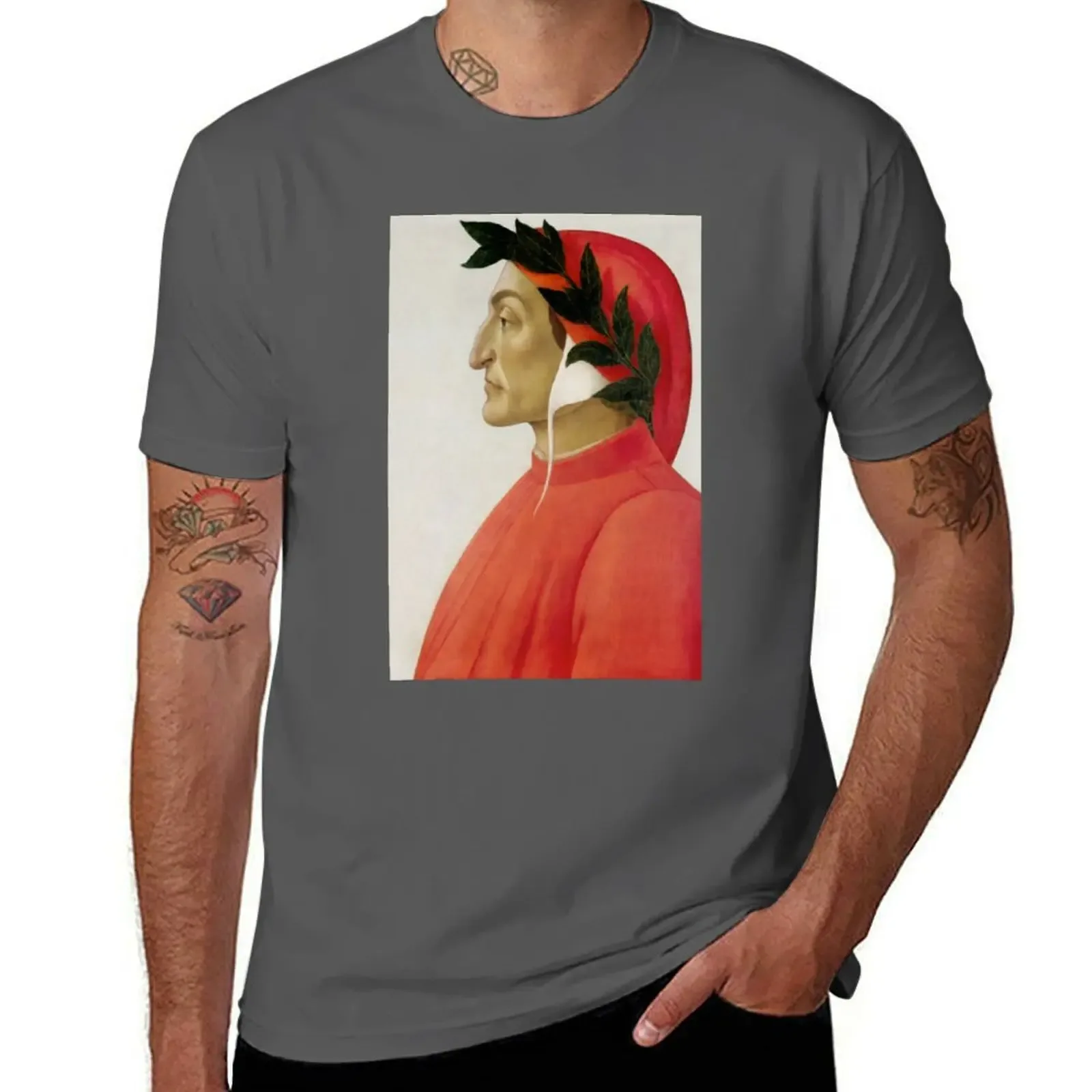 Dante Alighieri T-Shirt Basic Simple Design Short Sleeve Shirt - Aliexpress - FashionsVida