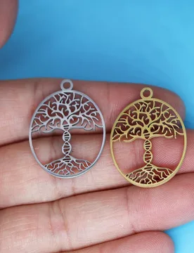 Pcs/Lot Tree of Life with A DNA Trunk Charm Stainless Steel Pendant for DIY Jewelry Making Crafts Supplier Party Gift - Aliexpress - FashionsVida