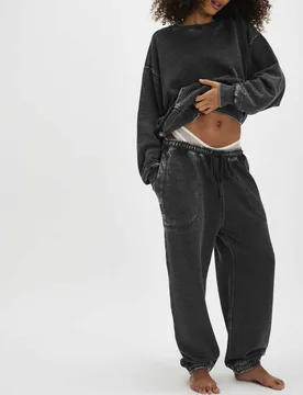 Cotton Rich Drawstring Joggers Black female - Intimately FP by Free People - FashionsVida