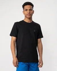Tales Mens Cotton-Jersey T-Shirt With Logo Patch Nos - Black - Size 3xl