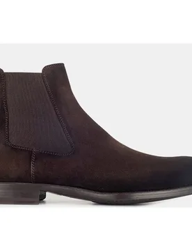 Botas de hombre tipo chelsea en ante con cierre elástico - Magnanni - FashionsVida