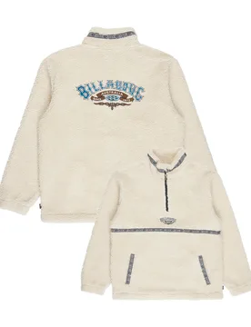 Polaire sherpa demi-zippée - Tombstone Half Zip Oatmeal - Taille L - Blanc - Billabong - FashionsVida