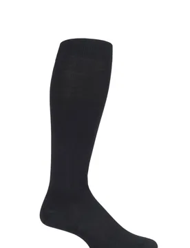 Pair Black Energising Cotton Socks Men's 5.5-6.5 Mens - - Black - Size: 5.5-6.5 Mens - Falke - FashionsVida