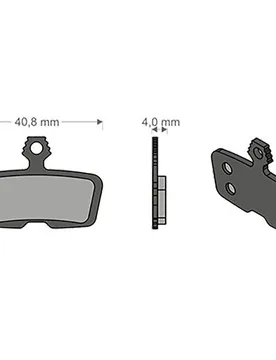 Pastiglie Freno A Disco Sinterizzate Code R/code Rsc/guide R Avid/sram Black / Silver - Brenta Ciclo - FashionsVida