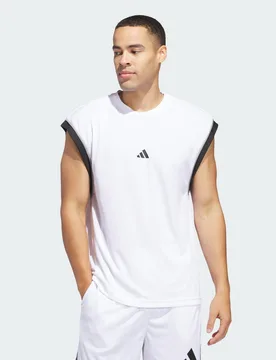 Canotta da basket All-World Sleeveless 4XL White / Black - Adidas - FashionsVida