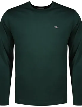 Maglietta A Maniche Lunghe 20009 Tartan Green S - Gant - FashionsVida