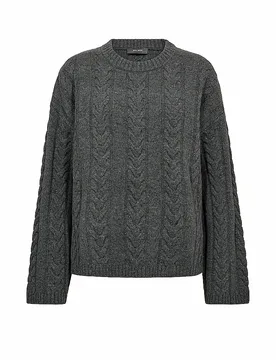 Pullover MMBRYNDIS gris M - Mos mosh - FashionsVida