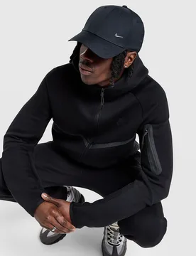 Club Structured Metal Swoosh Cap - Damen, Schwarz - female - Size: One Size - Nike - FashionsVida