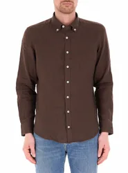 Camicia in lino ORIGINALS MARRONE XL