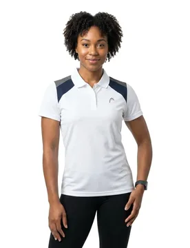Club 22 Short Sleeve Polo White / Dark Blue L - Head Racket - FashionsVida
