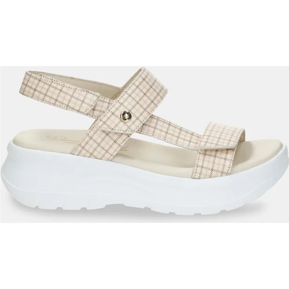 Sandalias de cuña de mujer en piel con forro de piel - Panama Jack - FashionsVida