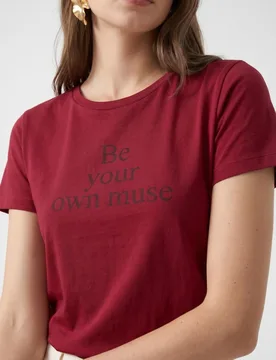 Camiseta manga corta estampada - Vero Moda - FashionsVida