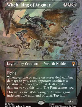 Witch-king of Angmar (Borderless Art Surge Foil) The Hobbit Commander - Magic: The Gathering - FashionsVida