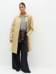 Single Pleat Wide Leg Trousers Black female