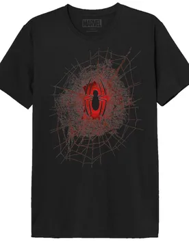 Marvel T-Shirt - Destroyed Spider Web - S bis XXL - für Männer - Größe S - schwarz - Lizenzierter Fanartikel - Männer - male - Spider-Man - FashionsVida