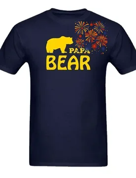 Papa Bear T-Shirt 100% Cotton O-Neck Short Sleeve Summer Casual Mens T-shirt Streetwear - Aliexpress - FashionsVida