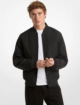 Cazadora de hombre tipo bomber con cremallera y bolsillos laterales - Michael Kors - FashionsVida