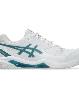 Gel-dedicate 8 Padel Shoes White / Misty Pine UK 6.5 - Asics - FashionsVida