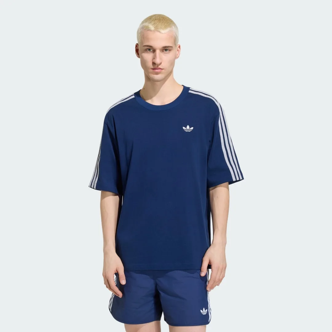 TSHIRT ADICOLOR 3-STRIPES OVERSIZED S Night Indigo - Adidas - FashionsVida