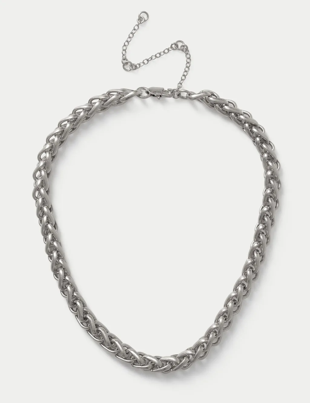 Chunky Link Chain Necklace In Silver Silver female - M&S - FashionsVida