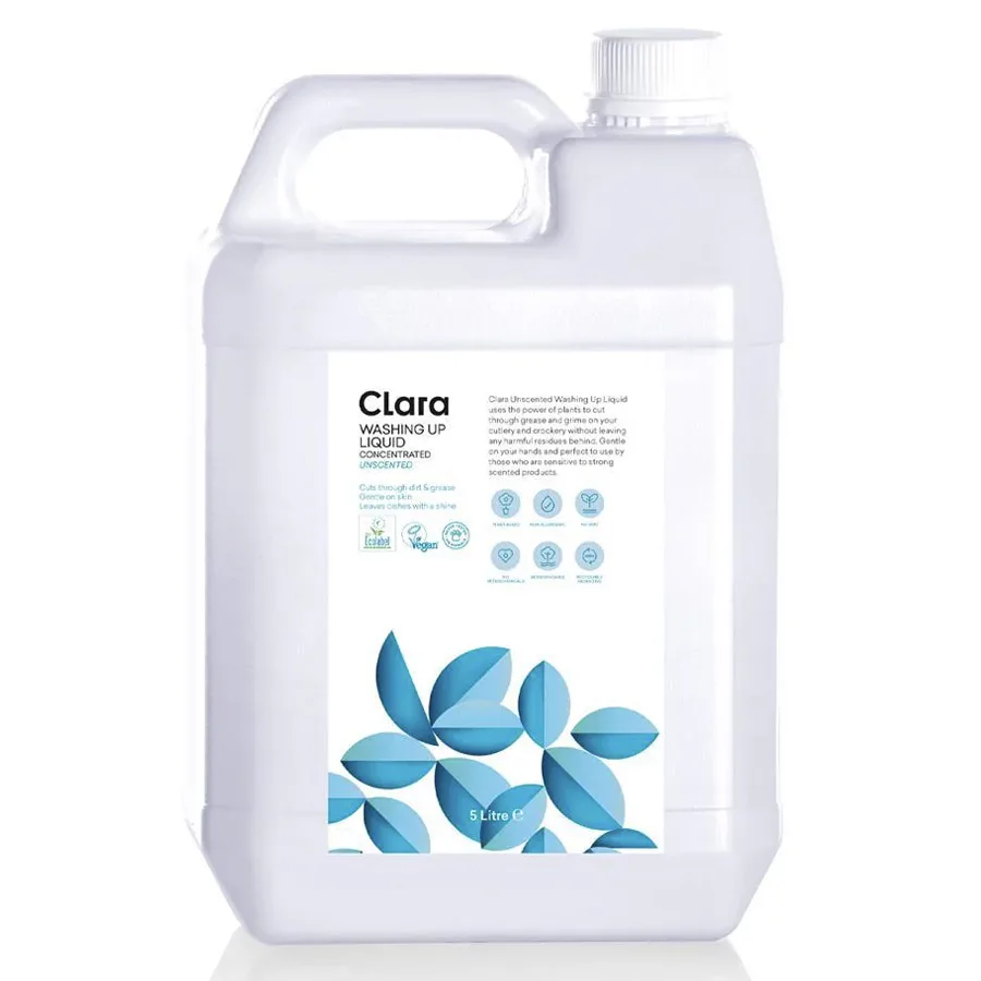 Concentrated Washing Up Liquid Unscented - 5L - clara - FashionsVida