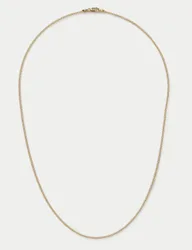 Auto GP Sterling Curb Chain Necklace Gold male