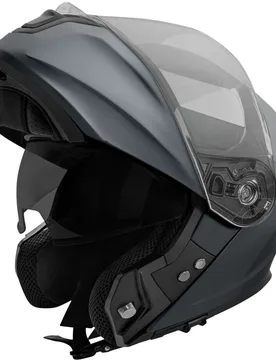 Casco Moto Modulare SPIN EVO Solid Grigio Gunmetal O taglia S - Stormer - FashionsVida