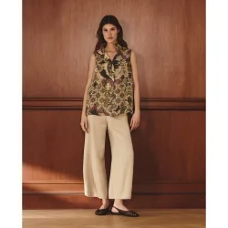 Pantalón cropped de mujer