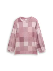 T-shirt cosy check female