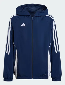 Giacca a vento Tiro 24 11-12A Team Navy Blue 2 / White - Adidas - FashionsVida