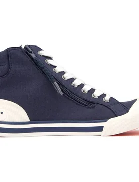 Womens Jazzin Trainers - Blue Material_cotton - Size Uk 8 - Rocket Dog - FashionsVida
