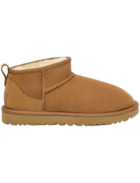 Bottes doublées en laine - W Classic Ultra Mini Chestnut - Taille 39 - Marron - Ugg - FashionsVida