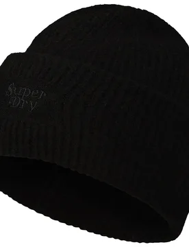Bonnet Soft Rib Black One Size unisex - Superdry - FashionsVida