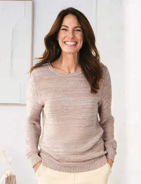 Mouline-Pullover Farbeffekt - Multicolor - female - Size: 46 - Avena - FashionsVida