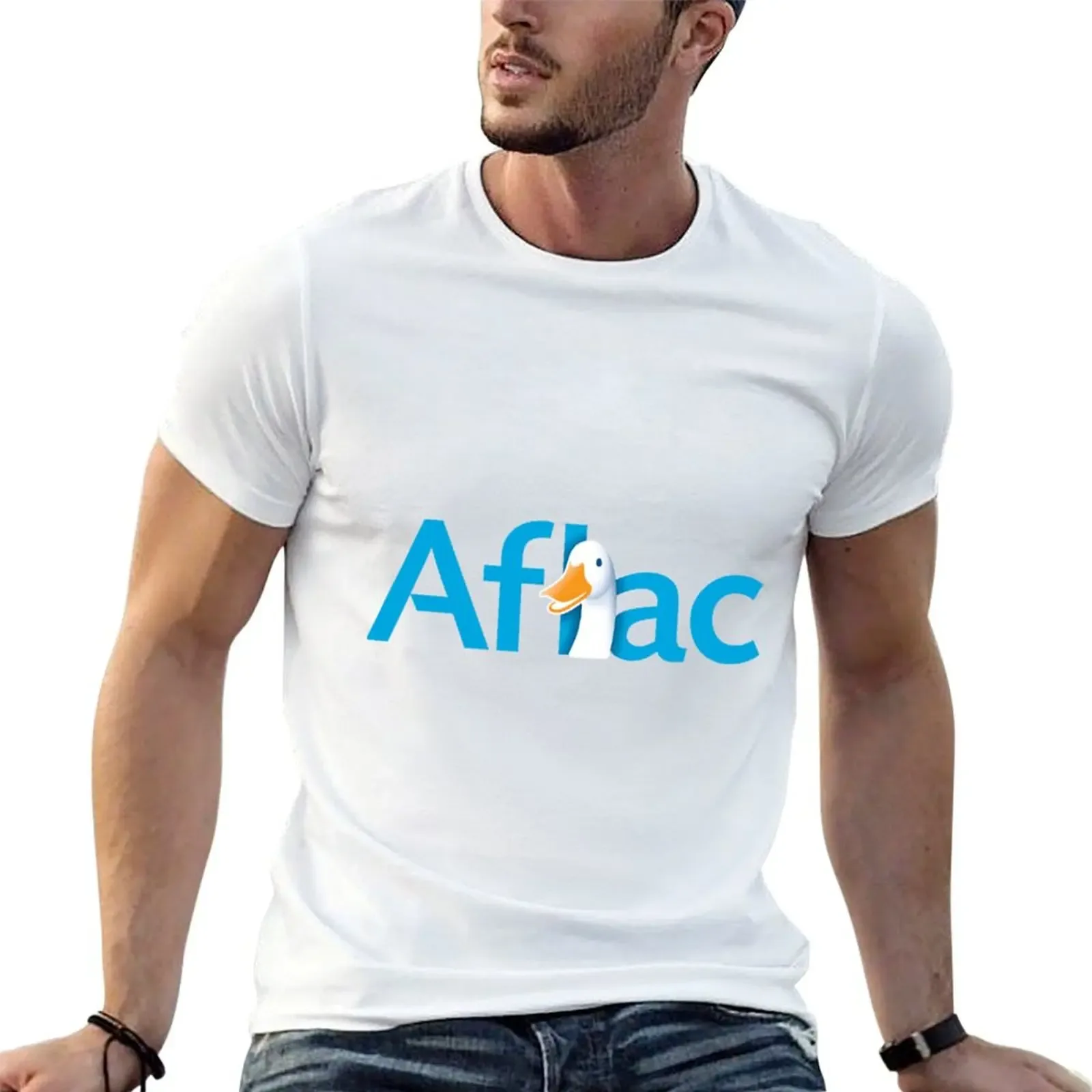 Aflac T-Shirt Construction Work Tee Shirt - Aliexpress - FashionsVida