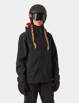 Women's Sogn Shell Jacket Black L - Black - Female - Helly Hansen - FashionsVida