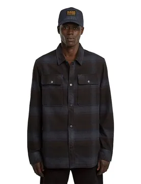 Camicia Overshirt Gpo Salute Arthur Check XL - G-Star - FashionsVida