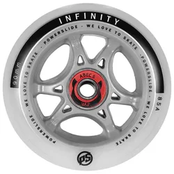 Roues De Patins Infinity 90 Rtr Abec9/spacer 4 Unités Silver / Grey 90 mm / 85A unisex