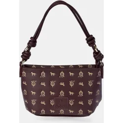Bolso bandolera sintético grabado