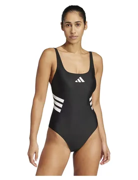 Stripes U Back Swimsuit Black / White 40 Women - Adidas - FashionsVida