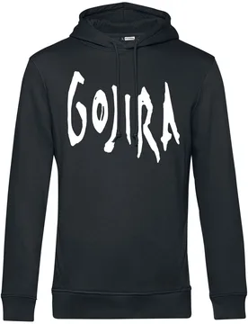 Kapuzenpullover - Woodblock Whales - S bis XXL - für Männer - Größe L - schwarz - Lizenziertes Merchandise! - Männer - male - Gojira - FashionsVida