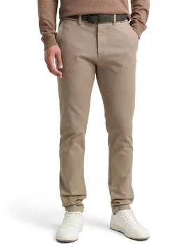 Pantaloni Chino 103757 Traveler Slim Beige Brown Zig Zag Structure 36 - Tom tailor - FashionsVida