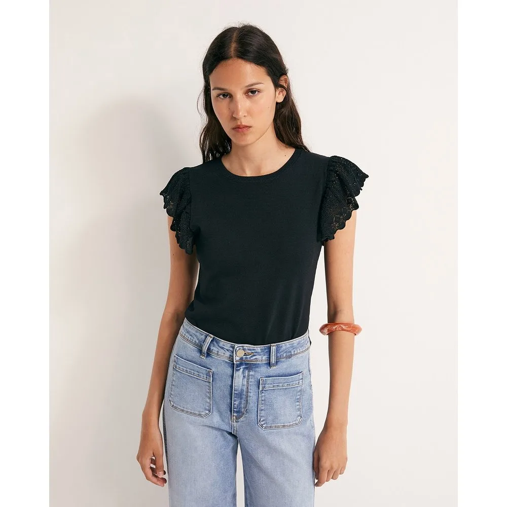 Sfera - Top volante pointelle - Sfera - FashionsVida