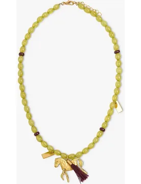 Collar corto de cuentas con abalorio de caballo - Parfois - FashionsVida