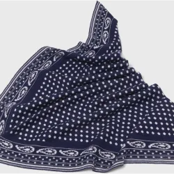 Bufanda de mujer triangular reversible de lana y cachemira