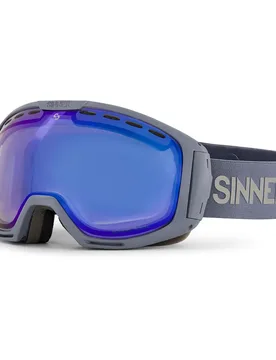 Masque De Ski Mohawk Matte Dark Grey Double Trans+ Clear To Smoke Full Blue Oil + Vent/CAT1-3 Homme - Sinner - FashionsVida