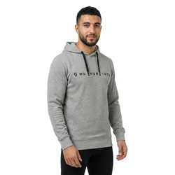 Felpa Con Cappuccio No Shortcuts Grey Melange
