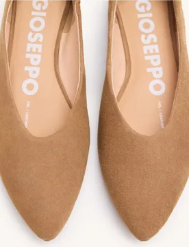 Bailarinas planas de mujer de piel y detalle fruncido en el talón - Gioseppo - FashionsVida