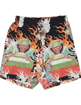 Pantalone Corto Uomo Inferno Shorts All Over Print - Doomsday - FashionsVida
