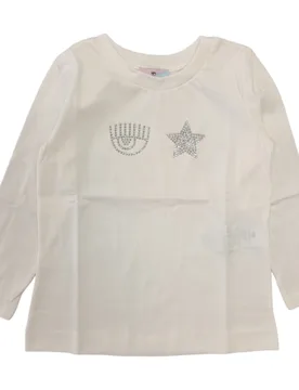 T-shirt Panna 0001 Iconic 51B620 2206 - CHIARA FERRAGNI - FashionsVida